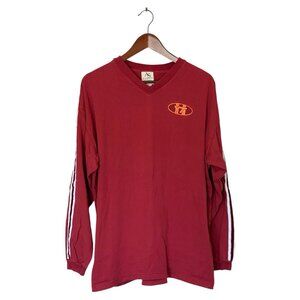 Virginia Tech Authentic Sports T-Shirt Men's Size XL Long Sleeve Striped Sleeve